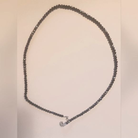 Black Natural Diamond 18 inch Necklace